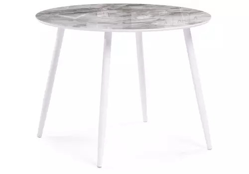 Стол анселм (woodville) серый 100x76x100 см.