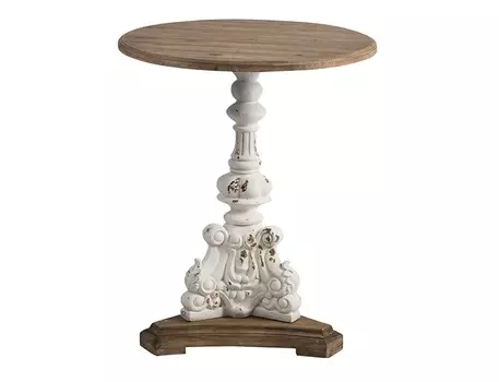 Стол античный (glasar) коричневый 66.5x78.5x66.5 см.