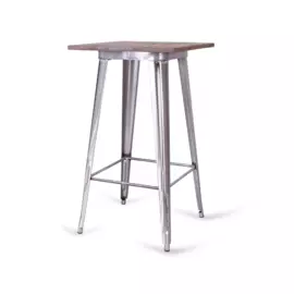 Стол барный tolix (desondo) серебристый 60x105x60 см.