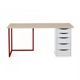 Стол board (ogogo) красный 120x50x74 см.