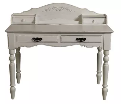 Стол-бюро марсель (инлавка) белый 110x100x60 см.