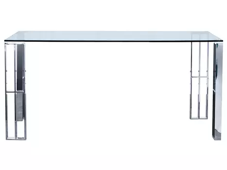 Стол chrome (garda decor) серебристый 90x75x160 см.