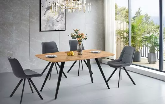 Стол derien dt fsd1905 дерево #fv77014 (esf) коричневый 160.0x76.0x90.0 см.