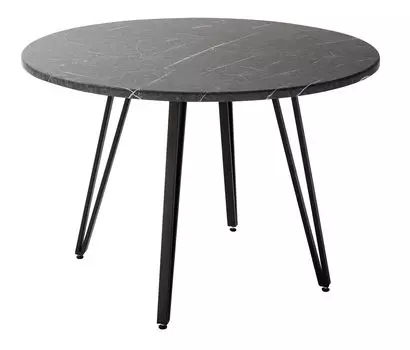 Стол диего d110 (r-home) черный 110x75x110 см.