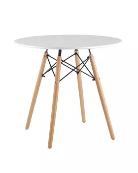 Стол dsw d80 (stoolgroup) белый 80x72x80 см.