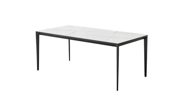 Стол dt-2010 белая керамика (esf) белый 159.5x74.5x89.5 см.