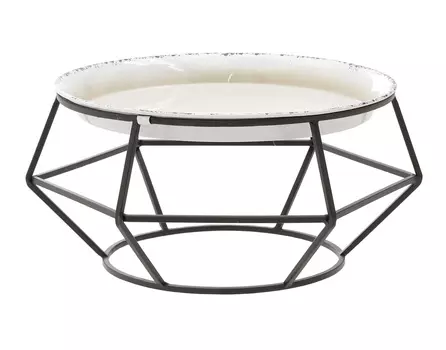 Стол euaristos (to4rooms) белый 36.0x19.0x30.0 см.