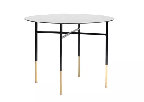 Стол обеденный со стеклянной столешницей (for miss) черный 100.0x77.0x100.0 см.