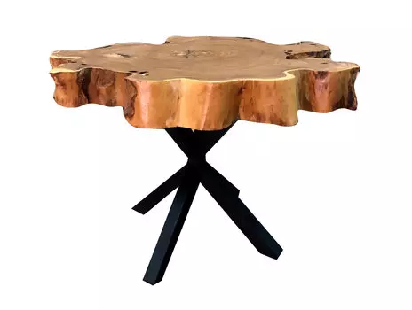 Стол из карагача beetle (swiftslab) коричневый 78.0x44.0x76.0 см.