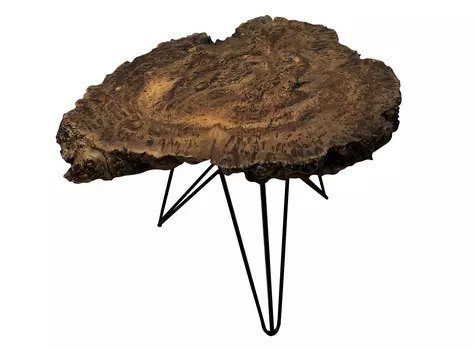 Стол из карагача leopard (swiftslab) коричневый 73.0x45.0x74.0 см.