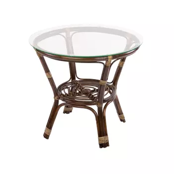 Стол кофейный багама (ecodesign) коричневый 55 см.