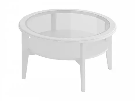 Стол кофейный barista (ogogo) белый 46 см.