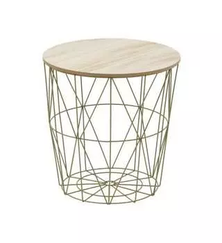 Стол-корзина bask (to4rooms) золотой 40 см.