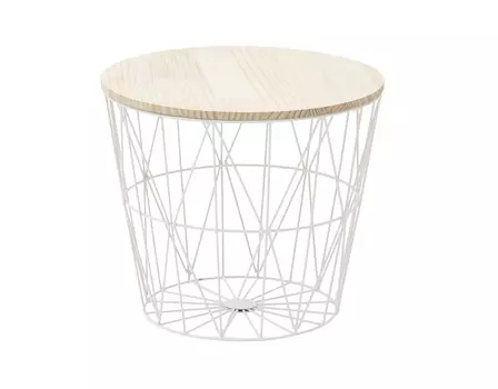 Стол-корзина eustathios (to4rooms) бежевый 30.0 см.