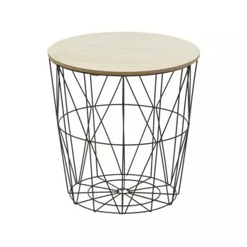 Стол-корзина (to4rooms) бежевый 40x40x40 см.