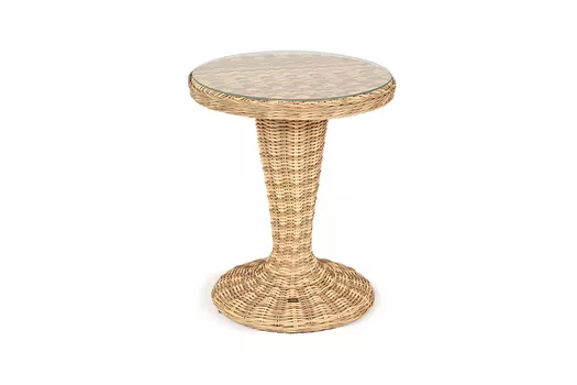 Стол круглый леванте (outdoor) бежевый 75 см.