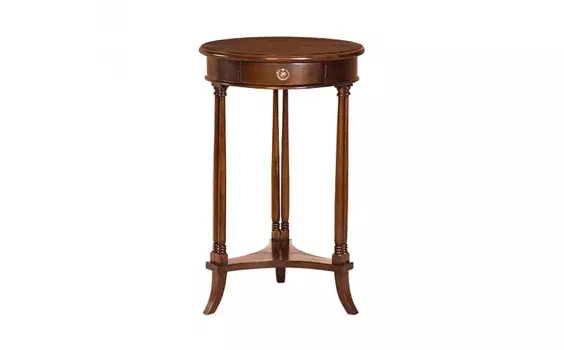 Стол круглый (satin furniture) коричневый 70 см.