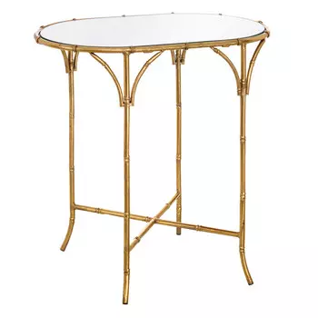 Стол leandra (to4rooms) золотой 59.5x61.0x42.0 см.