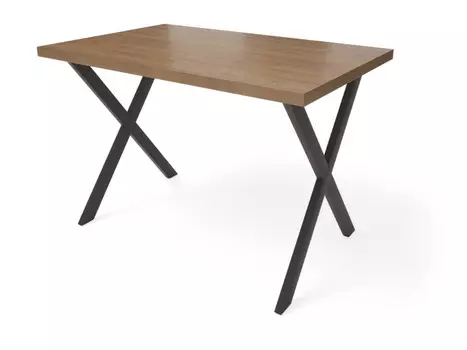 Стол лофт (millwood) коричневый 120x75x70 см.