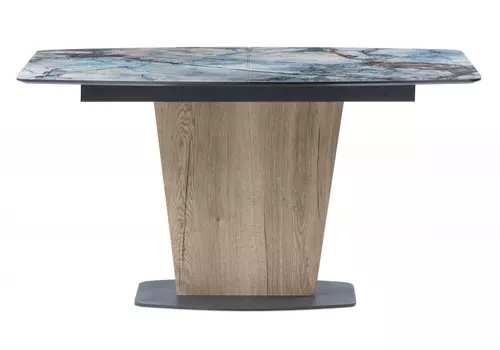 Стол на тумбе теон (woodville) серый 80x75x140 см.