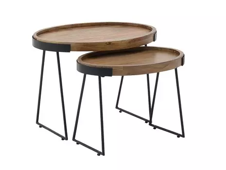 Стол, набор 2 шт monty (to4rooms) коричневый 65.0x49.0x48.0 см.