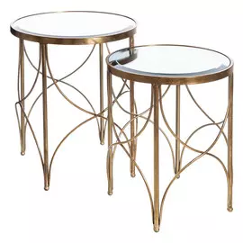 Стол, набор из 2шт darshee (to4rooms) золотой 48.0x57.0x48.0 см.