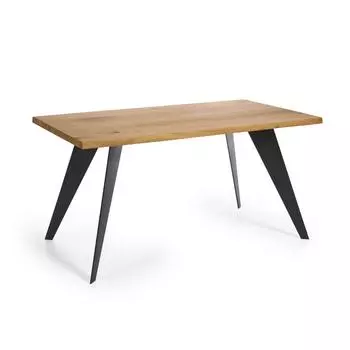 Стол nack (la forma) коричневый 160x75x90 см.