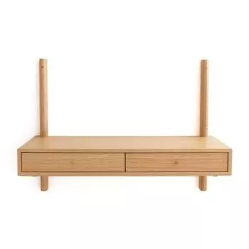 Стол настенный badis (laredoute) бежевый 110x80x45 см.