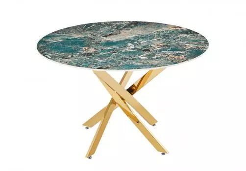 Стол обеденный элис (ist casa) голубой 120x75x120 см.