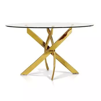 Стол обеденный элис (ist casa) прозрачный 75 см.