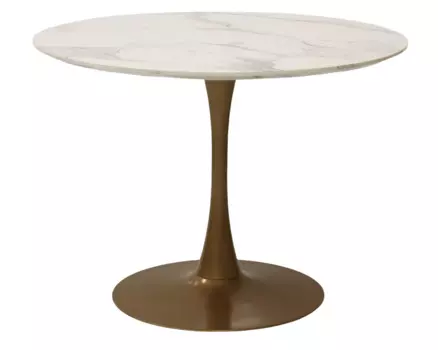 Стол обеденный аура (ist casa) белый 100x75x100 см.