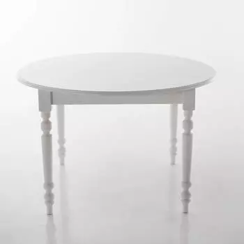 Стол обеденный authentic style (laredoute) белый 120 см.