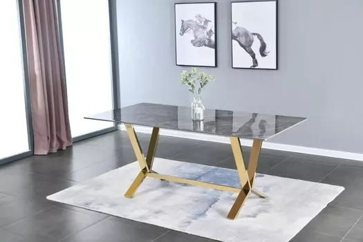 Стол обеденный дориан (ist casa) серый 90x75x180 см.