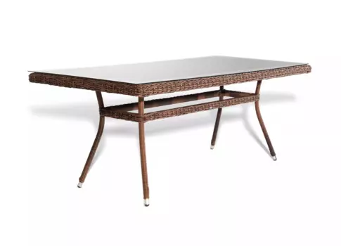 Стол обеденный латте (outdoor) коричневый 200x75x90 см.
