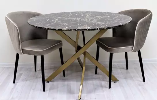 Стол обеденный лео (ist casa) черный 75 см.