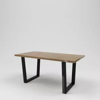 Стол обеденный лофт (kovka object) коричневый 160.0x75.0x80.0 см.