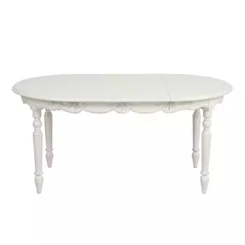 Стол обеденный марсель (инлавка) белый 100x75x100 см.