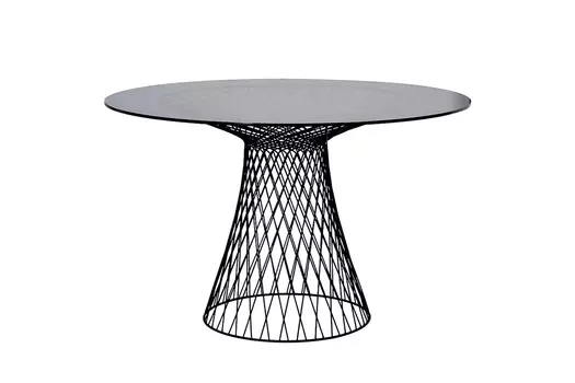 Стол обеденный металлический черный (garda decor) черный 75 см.