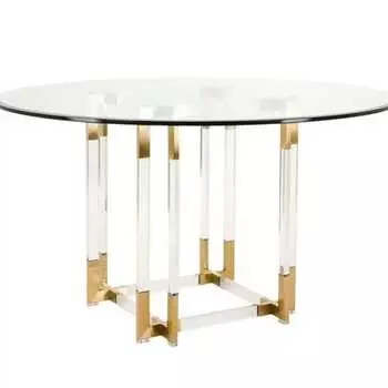 Стол обеденный никсон mh-07dt, прозрачный (ist casa) прозрачный