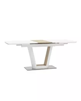 Стол обеденный раскладной атланта (stoolgroup) белый 200x76x90 см.