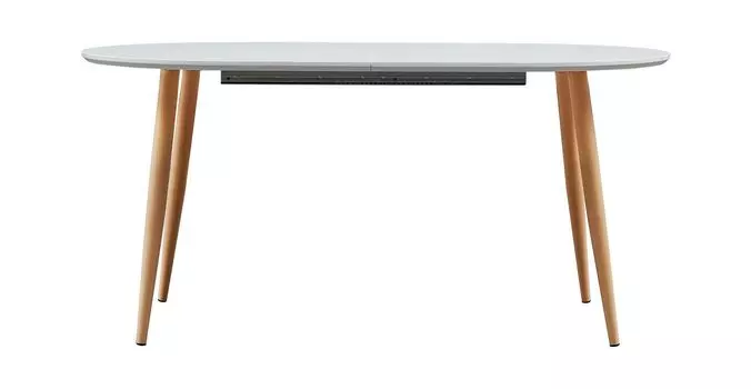 Стол обеденный раздвижной (europe style) белый 180.0x75.0x80.0 см.