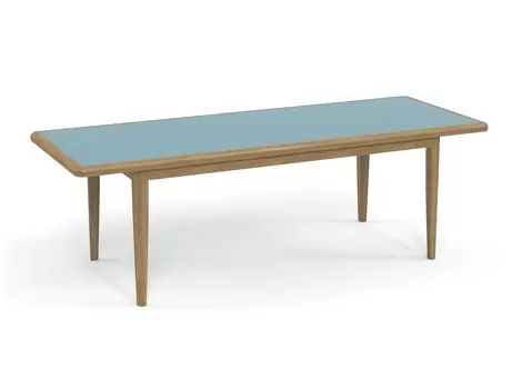 Стол обеденный seagull (yachtline) бирюзовый 90x77x220 см.