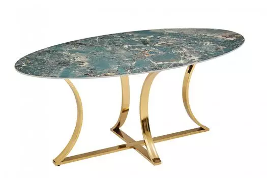 Стол обеденный тренди (ist casa) голубой 90x75x180 см.