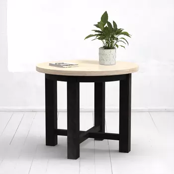 Стол oldfriend со столешницей в натуральном цвете березы (archpole) бежевый 120x75x120 см.