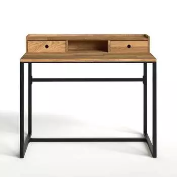 Стол письменный hiba (laredoute) коричневый 105x89x60 см.