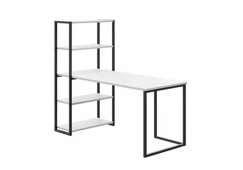 Стол письменный-стеллаж board (ogogo) белый 160x142x75 см.