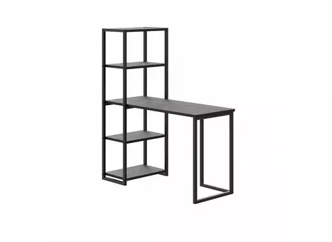 Стол письменный-стеллаж board (ogogo) черный 120x142x55 см.