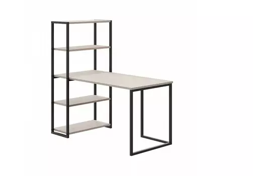 Стол письменный-стеллаж board (ogogo) серый 140x142x75 см.