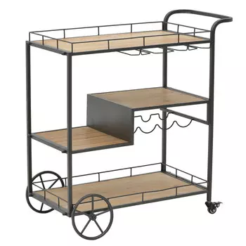 Стол-поднос на колесах elazig (to4rooms) черный 86x90x40 см.