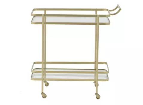 Стол-поднос на колесах sawlike (to4rooms) прозрачный 80x80x45 см.